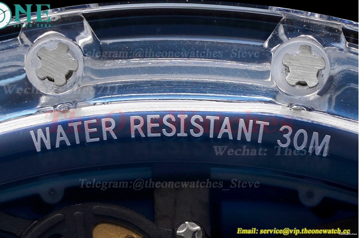 White Blue Rubber With Clone Strap Dial Transparent Skeleton RMSF RM35-01 RMUL2 0127